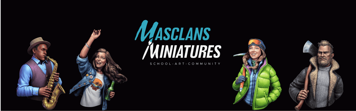 Bustos pintados a mano de Masclans Miniatures